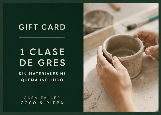 Giftcard 1 Clase de Gres Sin Materiales